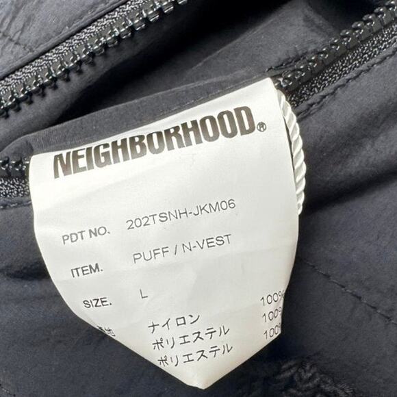 Unisex Neighborhood NWT Black Side Zip Down Puff N Vest Size L - Picture 4 of 15